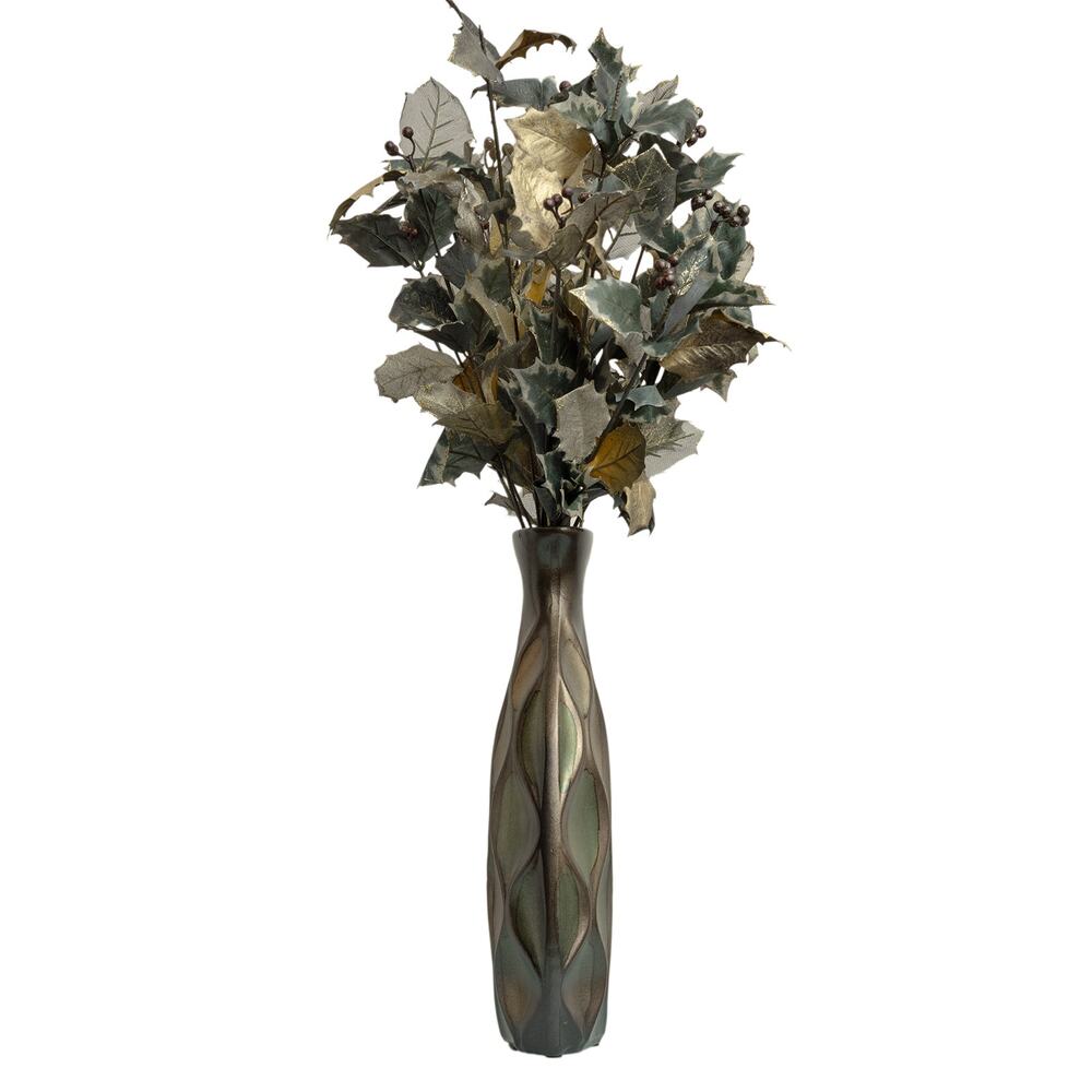 Handmade Ceramic Artisan Z Gallerie Sequence Table Top Vase Hand Painted - EUC - Picture 3 of 10